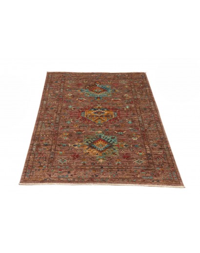 Tappeto Tribal Pakistan marrone bianco 102x150