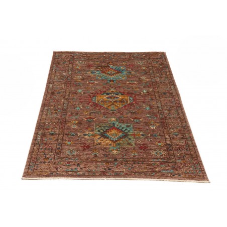 Tappeto Tribal Pakistan marrone bianco 102x150
