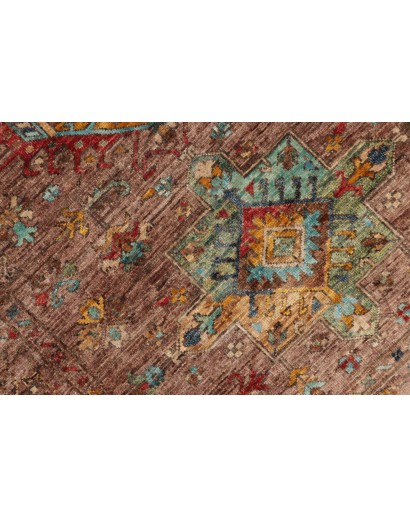 Tappeto Tribal Pakistan marrone bianco 102x150