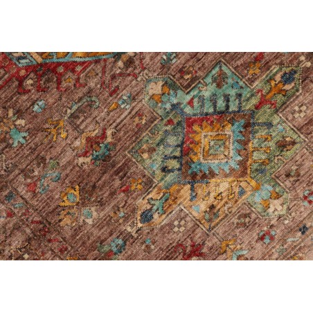 Tappeto Tribal Pakistan marrone bianco 102x150