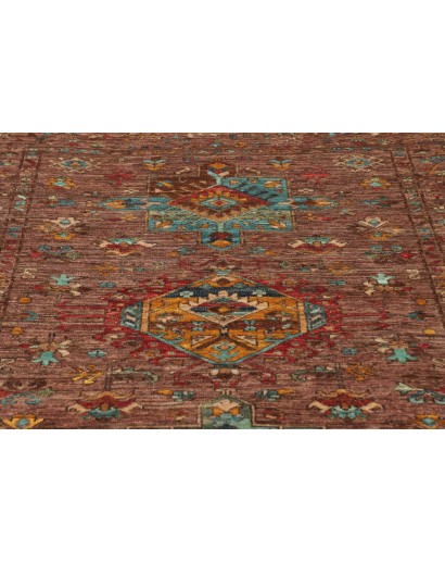 Tappeto Tribal Pakistan marrone bianco 102x150
