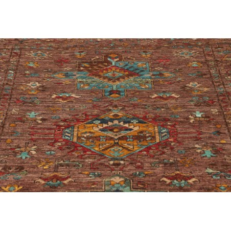 Tappeto Tribal Pakistan marrone bianco 102x150