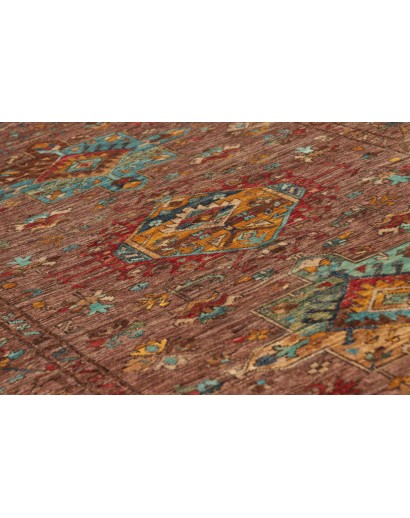 Tappeto Tribal Pakistan marrone bianco 102x150