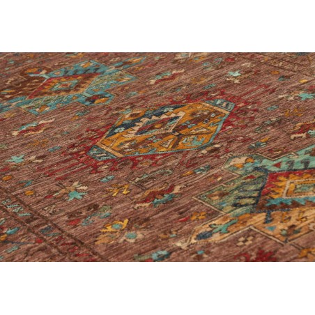 Tappeto Tribal Pakistan marrone bianco 102x150