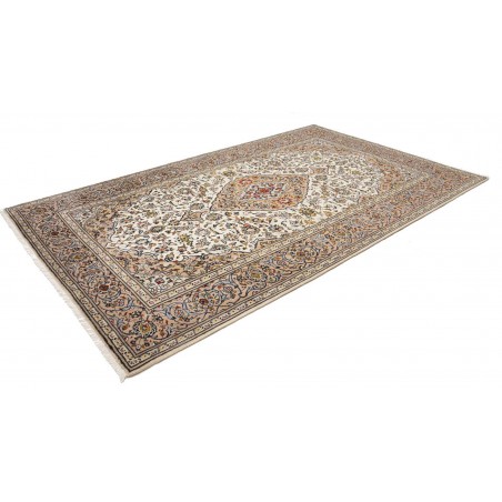 Tappeto Kashan Persia bianco marrone 195x315