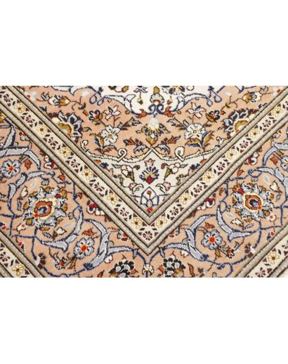 Tappeto Kashan Persia bianco marrone 195x315