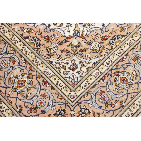 Tappeto Kashan Persia bianco marrone 195x315