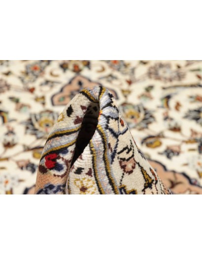 Tappeto Kashan Persia bianco marrone 195x315