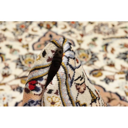 Tappeto Kashan Persia bianco marrone 195x315