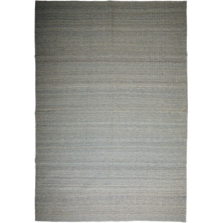 Tappeto Kilim Plain Persia bianco azzurro 253x369