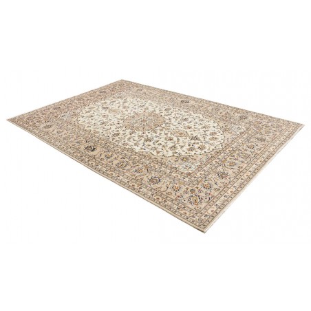Tappeto Kashan Persia bianco grigio 195x290