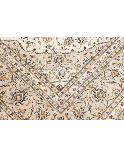 Tappeto Kashan Persia bianco grigio 195x290