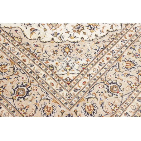 Tappeto Kashan Persia bianco grigio 195x290