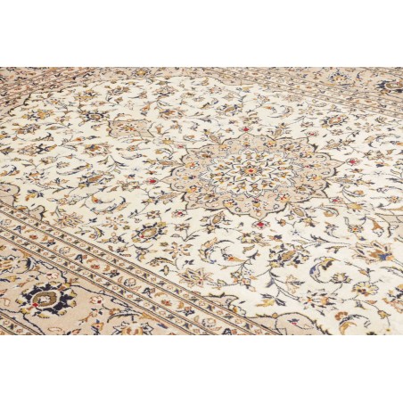 Tappeto Kashan Persia bianco grigio 195x290
