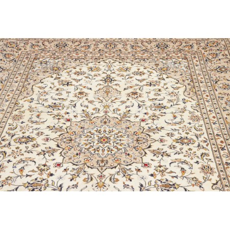 Tappeto Kashan Persia bianco grigio 195x290