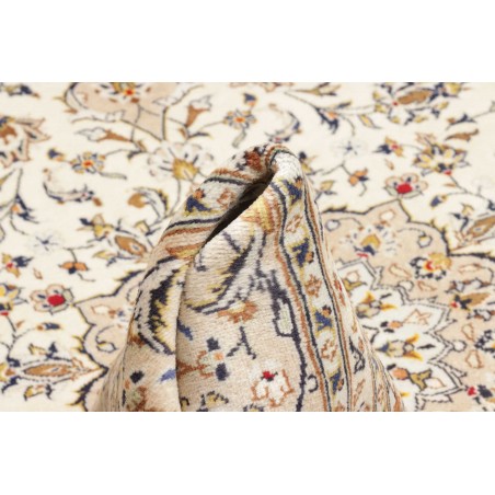 Tappeto Kashan Persia bianco grigio 195x290