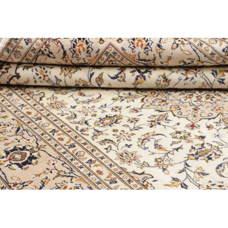 Tappeto Kashan Persia bianco grigio 195x290
