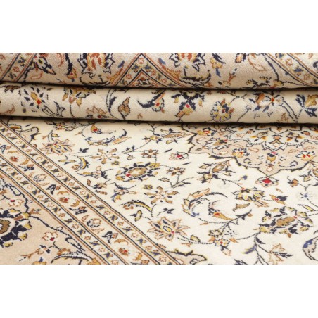 Tappeto Kashan Persia bianco grigio 195x290