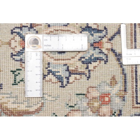 Tappeto Kashan Persia bianco grigio 195x290