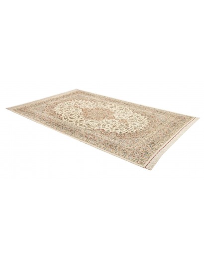 Tappeto Ghom seta Persia marrone 193x298