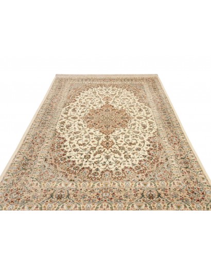 Tappeto Ghom seta Persia marrone 193x298