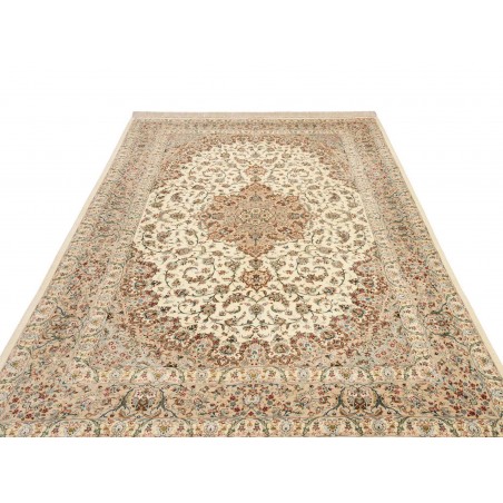Tappeto Ghom seta Persia marrone 193x298