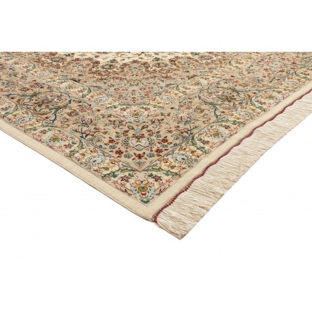 Tappeto Ghom seta Persia marrone 193x298