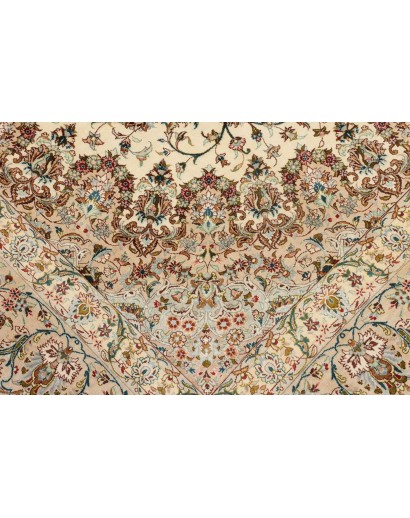 Tappeto Ghom seta Persia marrone 193x298