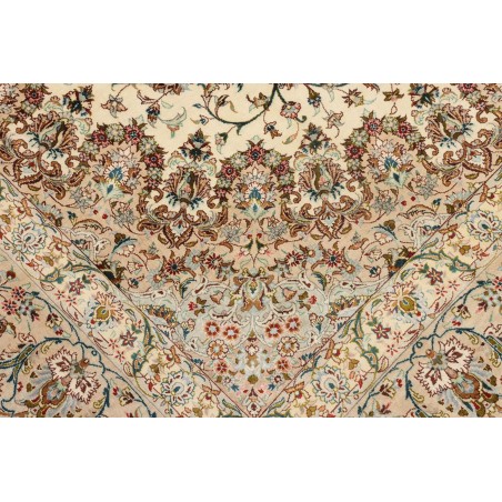Tappeto Ghom seta Persia marrone 193x298