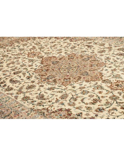 Tappeto Ghom seta Persia marrone 193x298