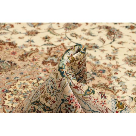 Tappeto Ghom seta Persia marrone 193x298