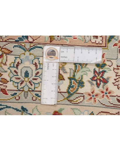 Tappeto Ghom seta Persia marrone 193x298