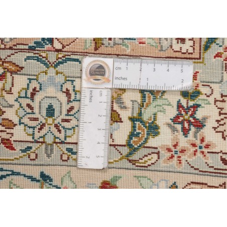 Tappeto Ghom seta Persia marrone 193x298