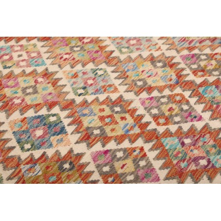 Tappeto Kilim Afghanistan marrone grigio 198x294