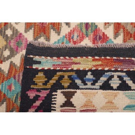Tappeto Kilim Afghanistan marrone grigio 198x294