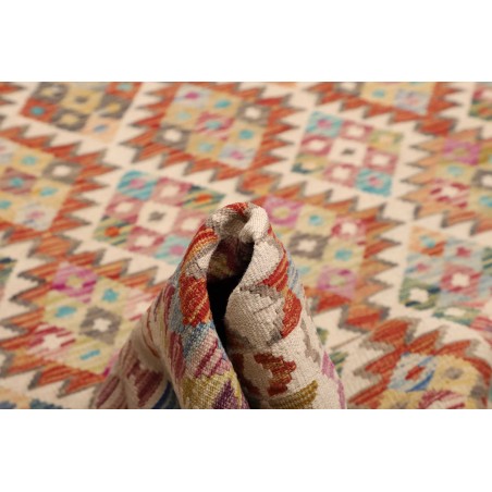 Tappeto Kilim Afghanistan marrone grigio 198x294