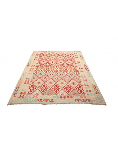 Tappeto Kilim Afghanistan giallo 156x197