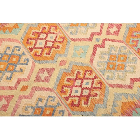 Tappeto Kilim Afghanistan giallo arancione 155x193