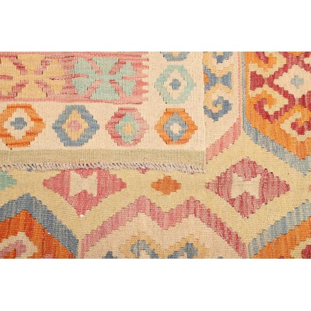 Tappeto Kilim Afghanistan giallo arancione 155x193