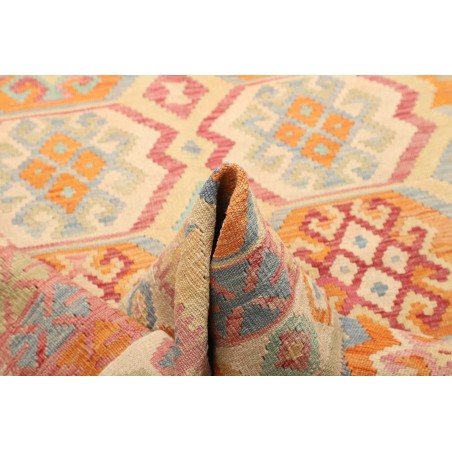 Tappeto Kilim Afghanistan giallo arancione 155x193
