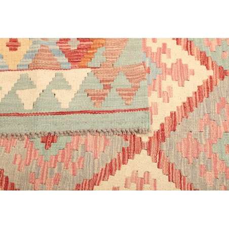 Tappeto Kilim Afghanistan giallo rosso 147x201