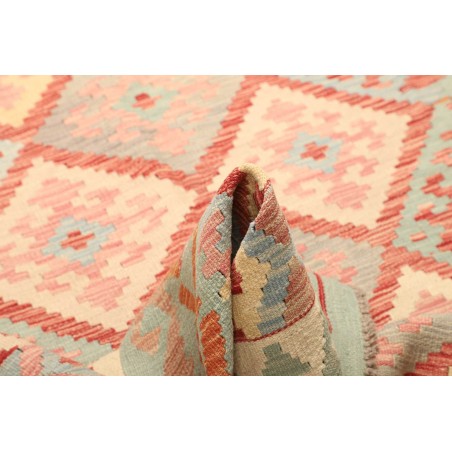 Tappeto Kilim Afghanistan giallo rosso 147x201