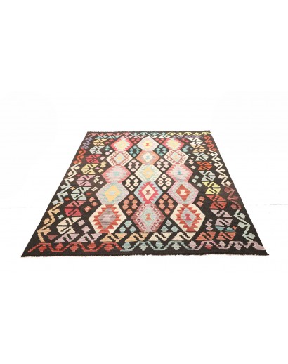 Tappeto Kilim Afghanistan beige verde 157x204