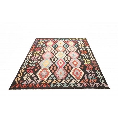 Tappeto Kilim Afghanistan beige verde 157x204