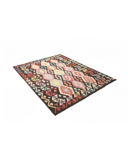 Tappeto Kilim Afghanistan beige verde 157x204