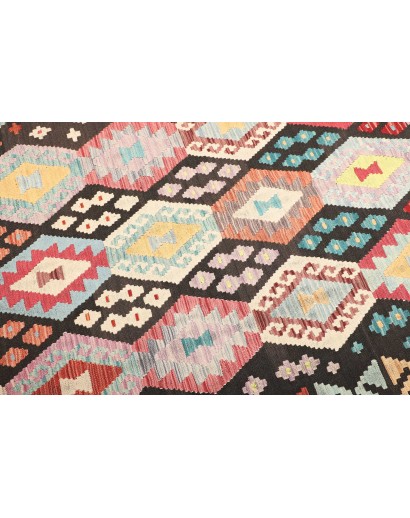 Tappeto Kilim Afghanistan beige verde 157x204