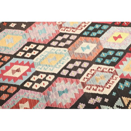 Tappeto Kilim Afghanistan beige verde 157x204