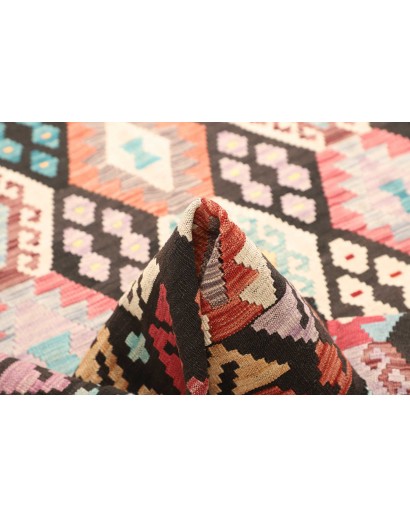 Tappeto Kilim Afghanistan beige verde 157x204