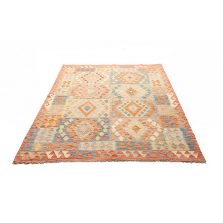 Tappeto Kilim Afghanistan marrone arancione 153x195