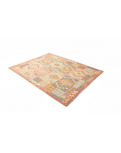 Tappeto Kilim Afghanistan marrone arancione 153x195